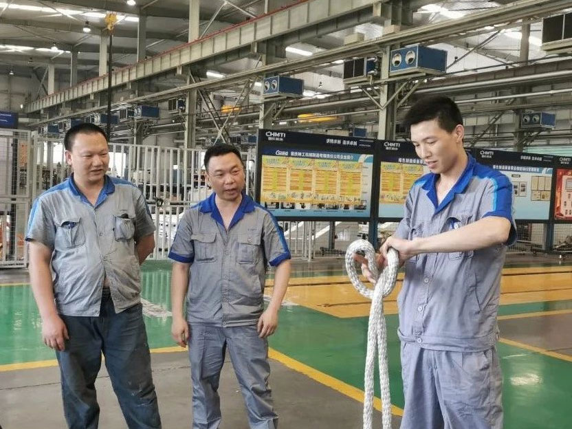 The green manufacturing equipment business department held training activities on safety skills and knowledge of all hoisting operations